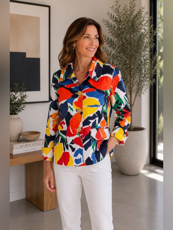 Lauren Ralph Lauren Jackets & Blazers - Ralph Lauren Bright Floral Jacket